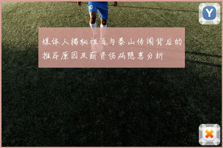 媒体人揭秘祖马与泰山传闻背后的推荐原因及薪资伤病隐患分析